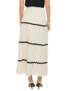 Saia Vila Manda bege para mulher