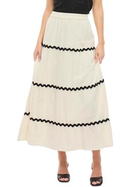 Saia Vila Manda bege para mulher