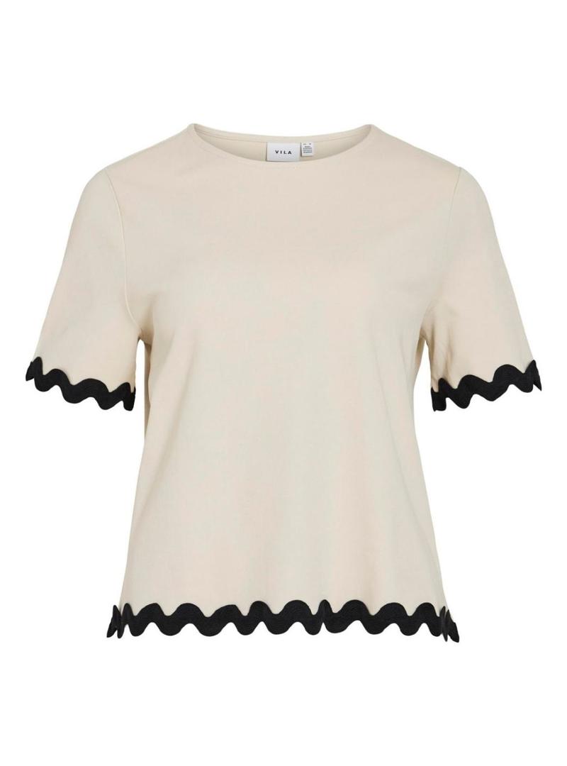Top Vila Calisa bege para mulher