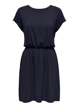 Vestido Only Freda Batsleeve marinho para mulher.