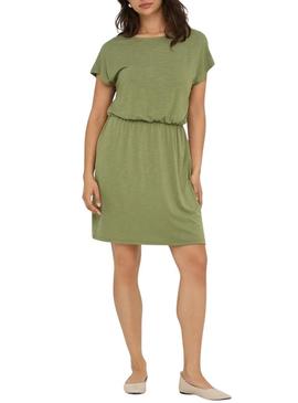 Vestido Only Freda Batsleeve verde para mulher