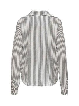 Camisa Only Lottie tostado para mulher.