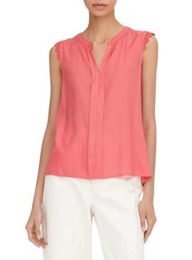Blusa Only Kimmi Coral para mulher.