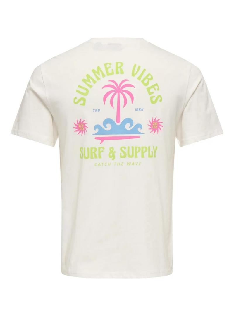 Camiseta Only and Sons Magnus Summer para homem.