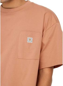 Camiseta Only and Sons King Loose laranja para homem.