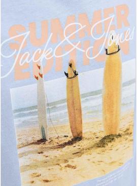 Camisa Jack and Jones Porto azul para homem.