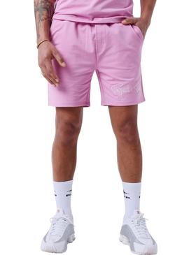Calças de treino rosa Bermudas rosa   para homens.
