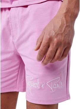 Calças de treino rosa Bermudas rosa   para homens.