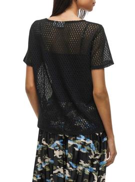 Camiseta Vila Mine preta para mulher