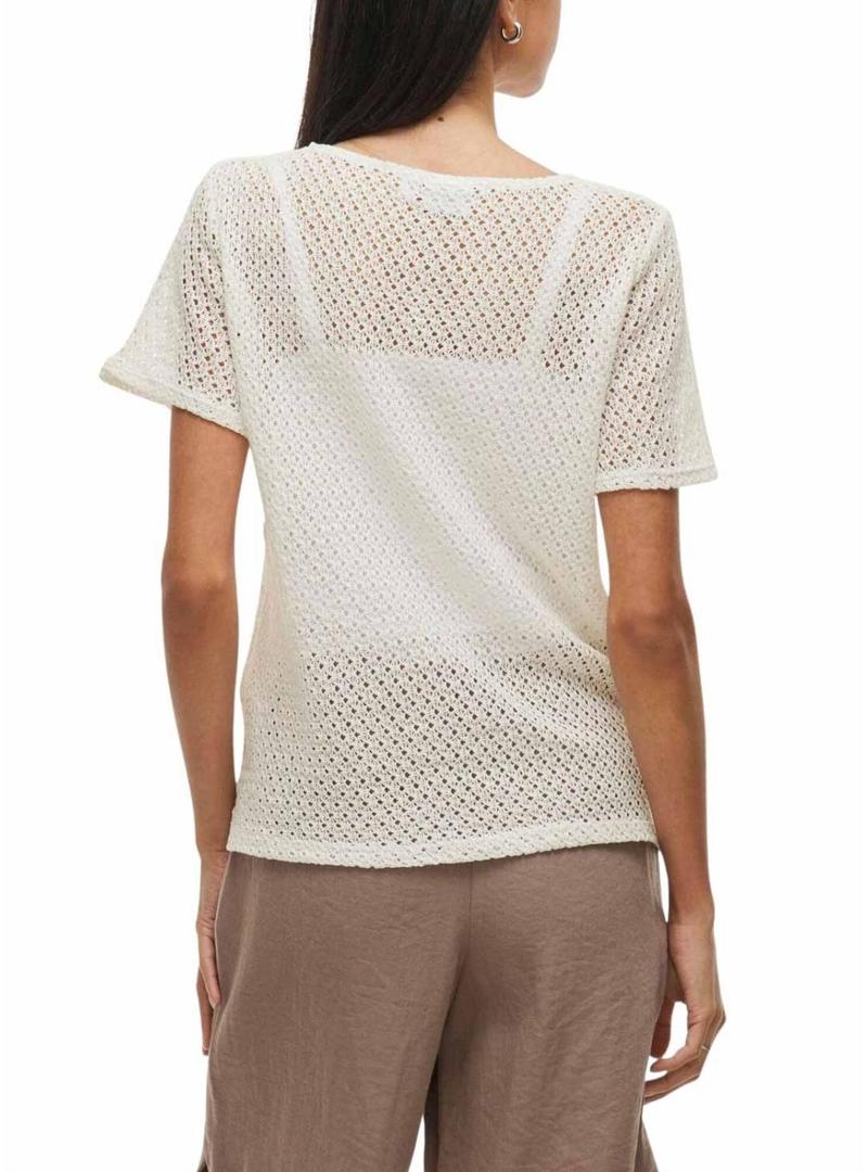 Camiseta Vila Mine branca para mulher.