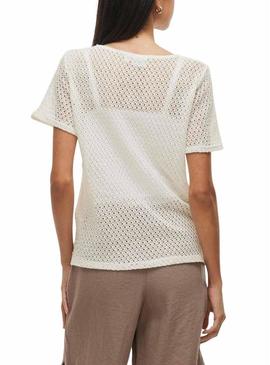 Camiseta Vila Mine branca para mulher.