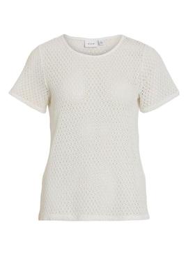 Camiseta Vila Mine branca para mulher.