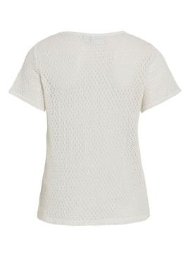 Camiseta Vila Mine branca para mulher.