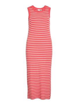 Vestido Vila Zicha coral para mulher.