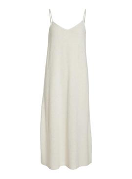 Vestido Vila Visenada branco para mulher.