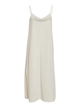 Vestido Vila Visenada branco para mulher.