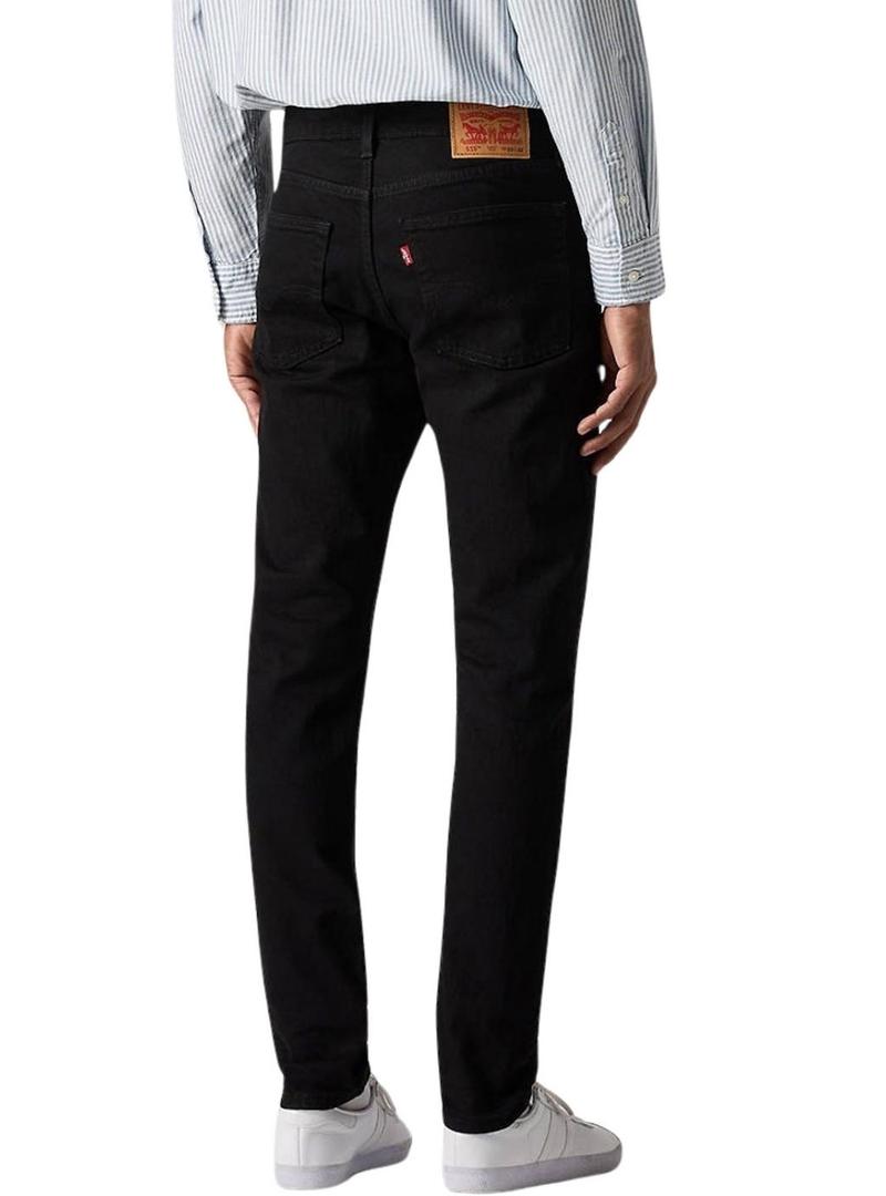 Calça jeans Levis 515 Slim Taper preta para homem