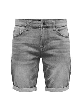 Bermudas Only and Sons Sply cinza para homem.