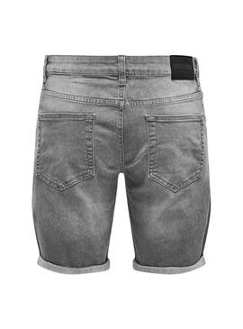 Bermudas Only and Sons Sply cinza para homem.