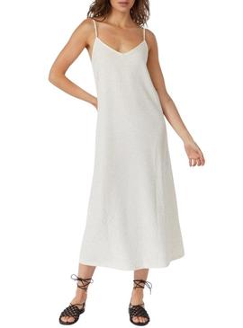 Vestido Vila Visenada branco para mulher.