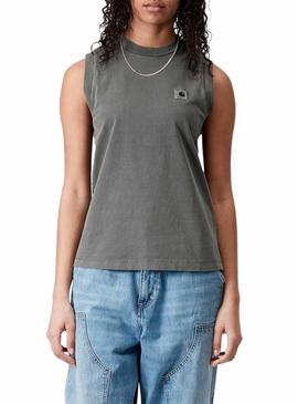 Camiseta Carhartt Nelson cinza para mulher