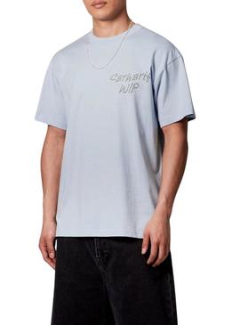 Camiseta Carhartt Girassol azul para homem.