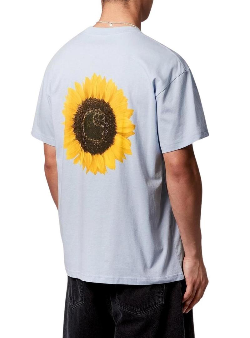 Camiseta Carhartt Girassol azul para homem.