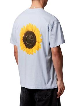 Camiseta Carhartt Girassol azul para homem.