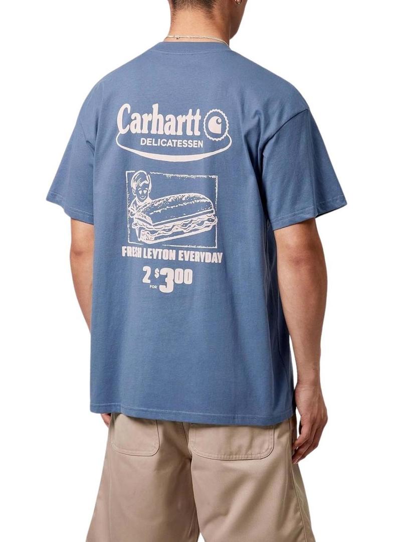 Camiseta Carhartt Catálogo azul para homem