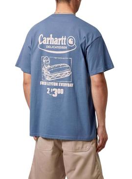 Camiseta Carhartt Catálogo azul para homem