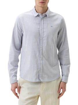 Camisa Pepe Jeans Alvin azul para homem.