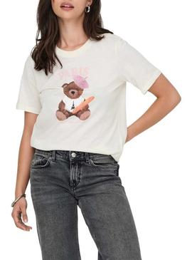 Camisa Only Rosa Paris para mulher.