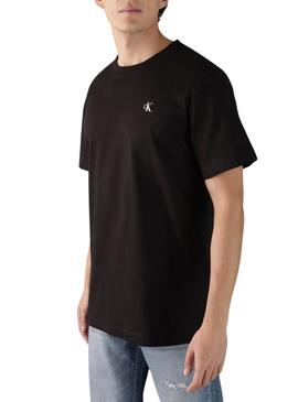 Camiseta Calvin Klein Type preta para homem.