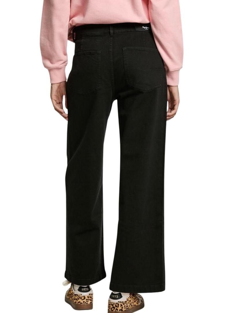 Calça Pepe Jeans Tania preta para mulher.
