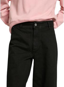 Calça Pepe Jeans Tania preta para mulher.