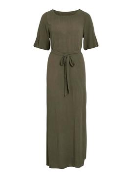 Vestido Vila Vipaliva verde para mulher