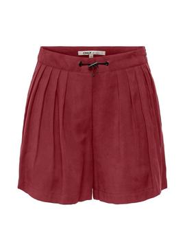 Shorts Only Nica granate para mulheres