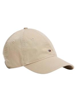 Boné Tommy Hilfiger Flag Soft bege para homem