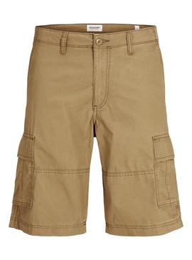 Bermudas Jack and Jones Mateo camelo para homem