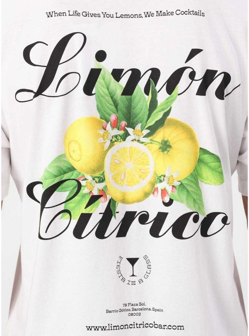 Camiseta Only and Sons Keane Limão branco para homem.