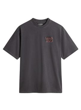 Camiseta Vans Warp cinza para homem.