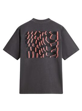 Camiseta Vans Warp cinza para homem.