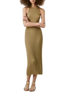 Top Pepe Jeans Celia dourado para mulher