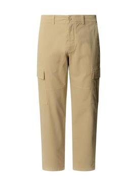 Calça Pepe Jeans Cargo bege para homem.