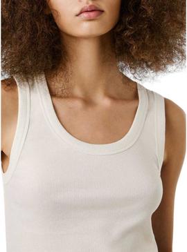 Camiseta Pepe Jeans Bessy regata para mulher.