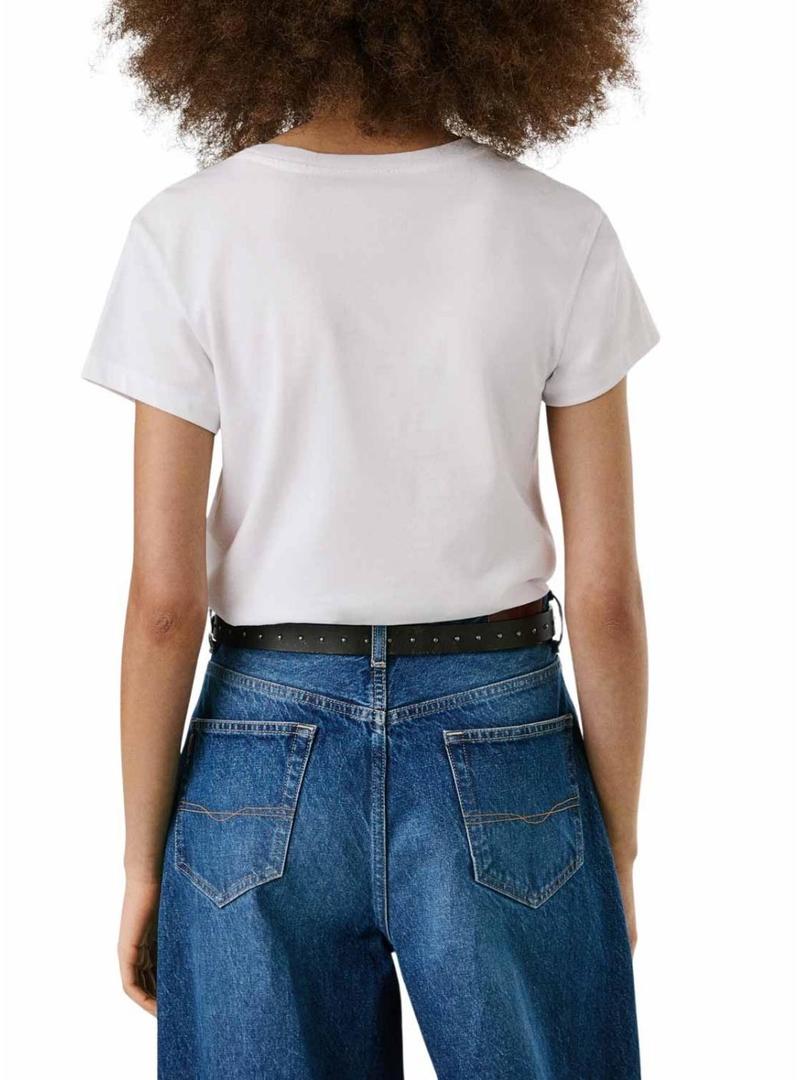 Camiseta Pepe Jeans Ava branca para mulher