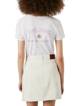 Camisa Pepe Jeans Amanda branca para mulher.