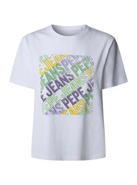 Camisa Pepe Jeans Amelia branca para mulher.