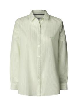 Camisa Pepe Jeans Lavender verde para mulher.