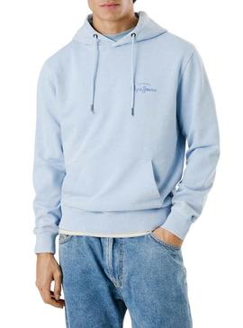 Sweatshirt Pepe Jeans Terrel azul para homem.